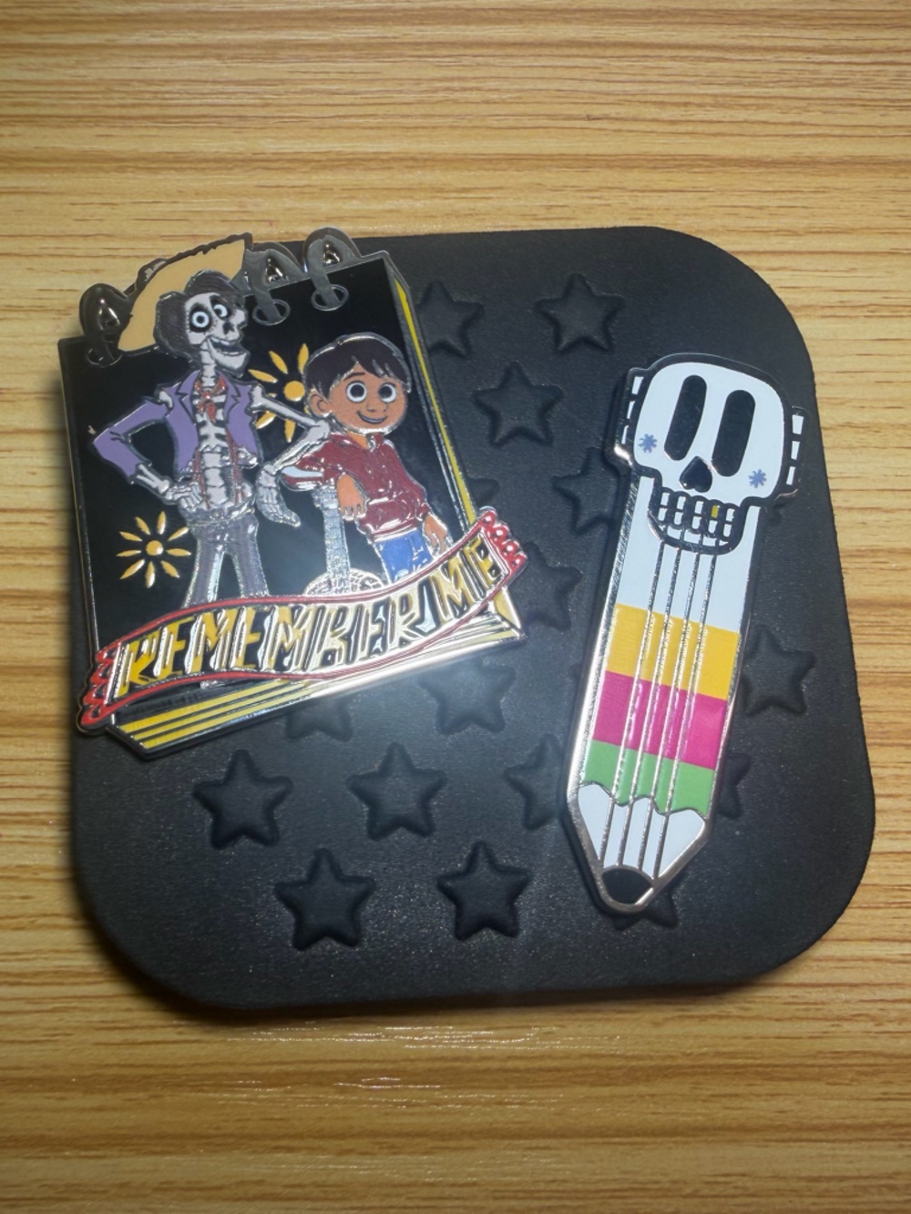Disney Coco Remember Me Enamel Pin Duo